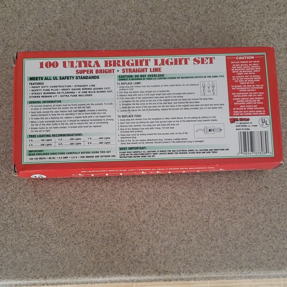 Christmas 100 Ultra Bright Light Set - 2 Sets